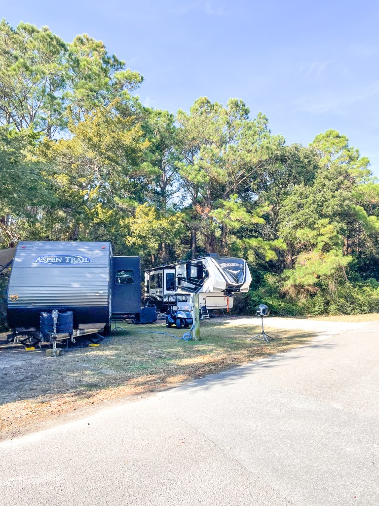 Camp Site - Huntington Beach State Park - www.spousesproutsme.com