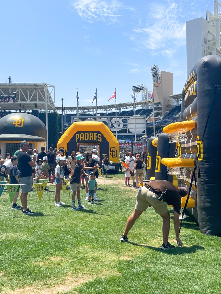 San Diego Padres KidsFest - www.spousesproutsme.com