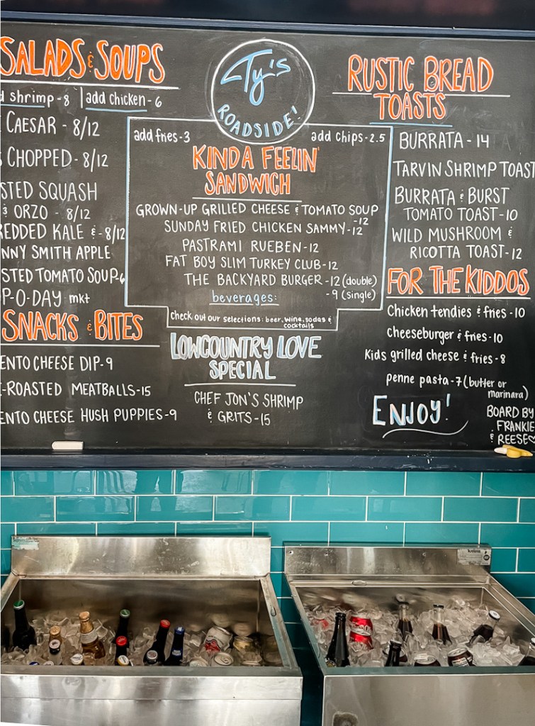 Tyś Roadside rebranded lunch menu