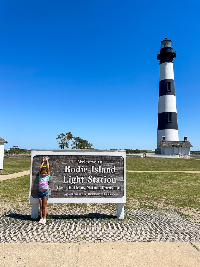Bodie Island Lighthouse - best time to visit the outer banks - www.sposuesproutsme.com
